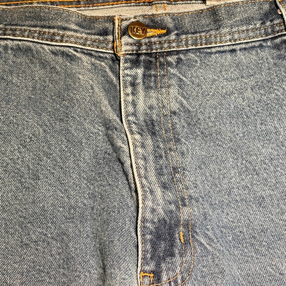 KEY Brand Blue Jeans Men's 46x32 Relaxed Fit Work Wear S982-210 - Picture 6 of 9